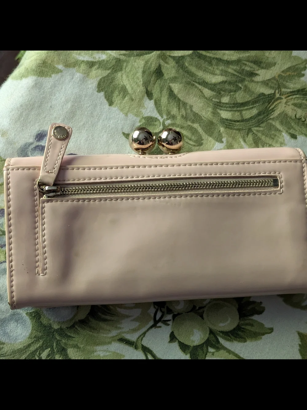 Ted Baker Women's Patent Clutch Wallet - Pale Pink